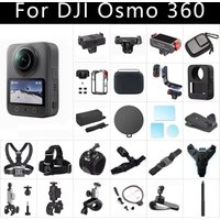 Accessories Kit for DJI Osmo 360 Tempered Glass Metal Cage Car Suction Windshield Clip Portable Storage quick release adapter