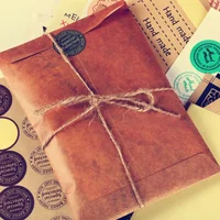 10Pcs/lot Old Style Mini Vintage Paper Envelope Brown Kraft Packaging for Retro Postcard Invitation Card Small Gift Letter