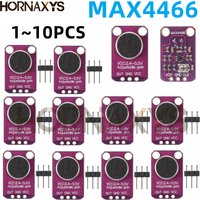 1-10PCS GY-MAX4466 Electret Microphone Amplifier Module MAX4466 Adjustable Gain For Arduino
