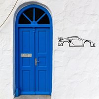 Metal Sports Car Wall Art, Boys Girls Room Kindergarten Living Room Nursery Bedroom Halloween Decor Gift