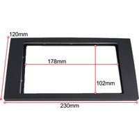 2 Din Stereo Radio Navigation Fascia Panel Frame Trim for Ford For Focus CMax Easy Installation Factory Specifications