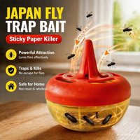 Household Fly Trap Sticky Glue Paper Disposable Catcher Box Safe Indoor Gnat Bait Medicine Eliminator Eradicate