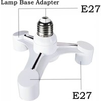 220V 110V 3 in 1 E27 To E27 Extended LED Lamp Bulbs Socket Splitter Adapter Holder Photo Studio Pendant Lamp Adapter Lamp Holder