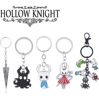 Game Hollow Knight Keychain Cute Bone Nail Logo The Pale king Figure Metal Pendant Key Chain For Men Women Car Jewelry Chaveiro