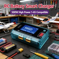 ToolkitRC M6D 500W 15A DC Dual Channel MINI Smart Charger Discharger For 1-6S Lipo Battery FPV Model Spare Parts