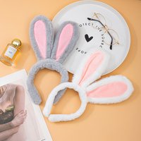 Cute Cartoon Headband with Plush Rabbit Ears