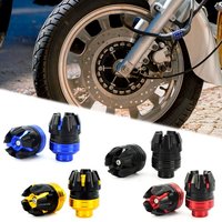 2Pcs Motorcycle Front Rear Fork Wheel Crash Protector Anti-Falling Frame Slider Protector Motorcycle Crash Protect Motocross