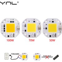 50W 70W 100W COB LED Chip High Power 220V 110V Smart IC No Need Driver LED Chip For Spotlight Floodlight Lampada DIY Lighting