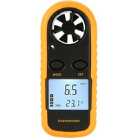 Mini Wind Speed Meter Digital Anemometer 0-30m/s Air Velocity Airflow with LCD Backlight