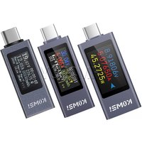 Type-C Mobile Phone Charging Capacity Tester Multi-function Digital Display DC Voltmeter Power Meter DC4-30V 0-12A KWS-2302C
