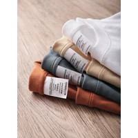 9.9oz 280gsm High Qualtity Oversized Heavy T-shirt for Men Short Sleeve Tee Cotton Solid Color Trend Leisure Green White Black image 4