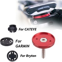 New Bicycle Computer Holder Bike Stopwatch GPS Mount Stem Top Cap Computer Holder Phone Holder For Garmin Bryton Cateye Parts