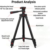 Universal Phone Tripod Stand Portable Extendable Camera Holder for Video Recording Vlog Photography Shooting New