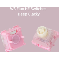 Wuque Studio WS Flux HE Switch Deep Clacky Sound 35gf Magnetic Linear Switches Prelubed Keyboard Switch for Hall Effect Keyboard