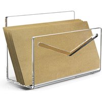 Acrylic Mail Holder File Organizer Clear Letter Holder Envelope Holder Countertop Acrylic Mail Sorter for Countertop Desk Home