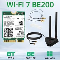 WiFi 7 BE200 BT5.4 WiFi Card M.2 802.11BE Wireless WiFi Adapter Ethernet Network adaptador For Win 10/11
