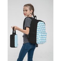 Caylus Merch Infinite Backpacks Boys Girls Bookbag Children School Bags Kids Rucksack Lunch Bag Pen Bag Three-Piece Set