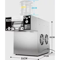 Commercial Snow Ice Maker Shaver Machine Europe Snowflake Ice Machine Bingsu Machine Snowflake Ice Shaving Machine 180kg/24h