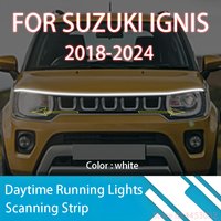 FOR Suzuki IGNIS 2018-2024 New upgrade LED Daytime Running Light Scan Starting Car Hood DRL Guide Decorative Ambient Lamp 12V
