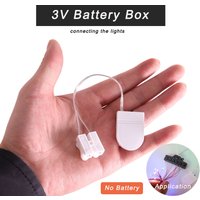 3V Button Battery Box Battery Buckle Belt Switch Train Sand Table Led Light Wiring Model Transformation Material Without Battery