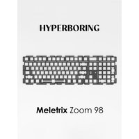 Meletrix Zoom98 Keyboard Plate PC/POM/FR4/aluminum Positioning Plate Custom Stainless Steel Weight Mechanical Keyboard Accessory