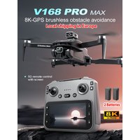 2026 New V168 Drone GPS 8K Professional HD Dual Cameras 5G WIFI Brushless 360° Obstacle Avoidance UVA Foldable Quadcopter Toys