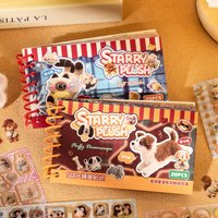 MINKYS PET Sticker Book, Cute Plush Star Angel Stickers, Fun DIY Decorative Decals for Journaling & Scrapbooking Crafts