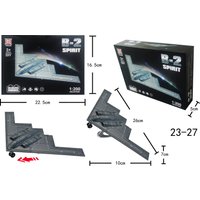 1:200 Scale Us Air Force B2 Spirit Stealth Bomber ABS Diecast Aircraft Model Children toys With Display Base Collectible Gift