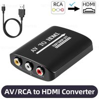 HD 1080P AV to HDMI RCA To HDMI Converter Adapter For PS2/PS3/Xbox 360/WII/N64 Console With USB Cable For Gaming accessories
