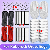 Fit For (Roborock Qrevo Edge / EdgeC / Edge S5A / 5V1 / Curv) Vacuum Parts Main Roller Side Brush Hepa Filter Mop Cloth Dust Bag