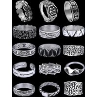 Punk Hip Hop Simple Stainless Steel Rings for Men Women Fashion Vintage Charm Couples Ring Jewelry Gift Wholesale Dropshipping
