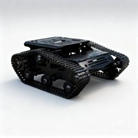 Smart Robot Car Tank Chassis Aluminum Alloy Big Platform with 2WD Motors for Arduino/Raspberry Pi DIY Kit Remote Control Robot