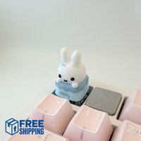 Cute Miffy Rabbit ESC Keycap Cartoon Keycap for Mechanical Keyboard Kawaii Gaming Keyboard Accessory Perfect Gifts for Girl Fans