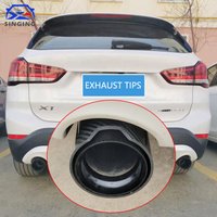 1pc For BMW X1 F48 2016-2022 accessories muffler end pipe exhaust tip carbon fiber tail throat decoration parts nozzle cover