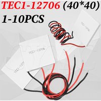 1-10PCS TEC1-12706 Thermoelectric Cooler Peltier Elemente Module 65W 12V 5.8A Plate Module for Cooling for Power Generation