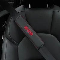 GTD For VW Volkswagen Golf 3 4 5 6 7 8 R MK4 MK7 MK6 MK5 1pc Cowhide Car Interior Seat Belt Protector Cover For car Auto Access