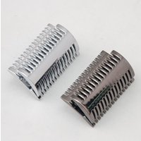 1PCS Safety Razor Stainless Steel Top Aggressive Chrome Color Double-edged Mens Slant Safety Razor Head Replacement Accessory