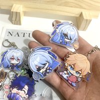 Honkai: Star Rail Jingliu Sampo Koski Acrylic Figures Keychain Cute Pendant Anime Keyring Prop Bag Hangings Jewelry Aaccessories