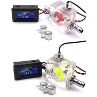 Durable 3 Way Flow Meter Thermometer With Led Display Screen For Liquid Cooler