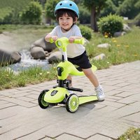Children's Two-in-One Scooter Can Sit And Ride Balance Training Tri-Wheel Skateboard for to 3 Years Old Babies And Kids