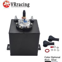 VR - 2L BLACK BILLET ALUMINUM FUEL SURGE TANK / SURGE TANK + HIGH QUALITY EXTERNAL 044 FUEL PUMP VR-TK8344BK