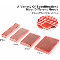 20pcs/lot PCB Prototype Board Prototboard Universal Stripboard Prototyping Veroboard 2x8 3x7 4x6 5x7 5Pcs Each Mixed Red