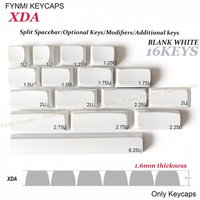Fynmi XDA Optional Keycaps 1/1.25/1.75/2/2.25/2.75/6.25U Blank white/Green/Milk PBT Additional Keycaps for MX Mechanical Switch