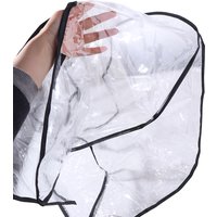 Transparent Baby Stroller Rain Cover Outdoor Windproof Baby Pram Rain Cover Waterproof Travel Pushchair Raincoat
