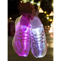 New Boys Girls Luminous Fiber Optic LED Light Up Sneakers Men Women Glowing Children Flashing Light Adult USB Charge Kids Shoes