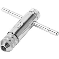 Ratchet T Handle Tap Wrench Machine Screw Thread Milling T-shape Taps Both Way Hand Tap Set Adjustable Manual Tapping for Home U