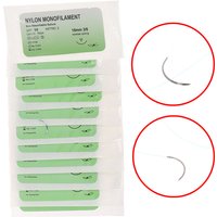 12Pcs Surgical Suture Practice Kit, Polypropylene Monofilament Medical Suture Thread with Needle