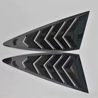 A7 Rear Window Fender Gloss Black Side Vent Shield For Audi A7 S7 2009~17 Car Accessories