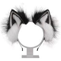 Cute Cat Ears Headband Plush Animal Hair Band Halloween Party Hair Hoops Womens Anime Cosplay Headwear Fancy Props Hair Ornament