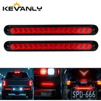 1/2PCS 12V/24V Car Truck LED Side Marker Clearance Lights Motorcycle LED Rear Taillight Strobe Red Brake Light DRL Driving Lamp